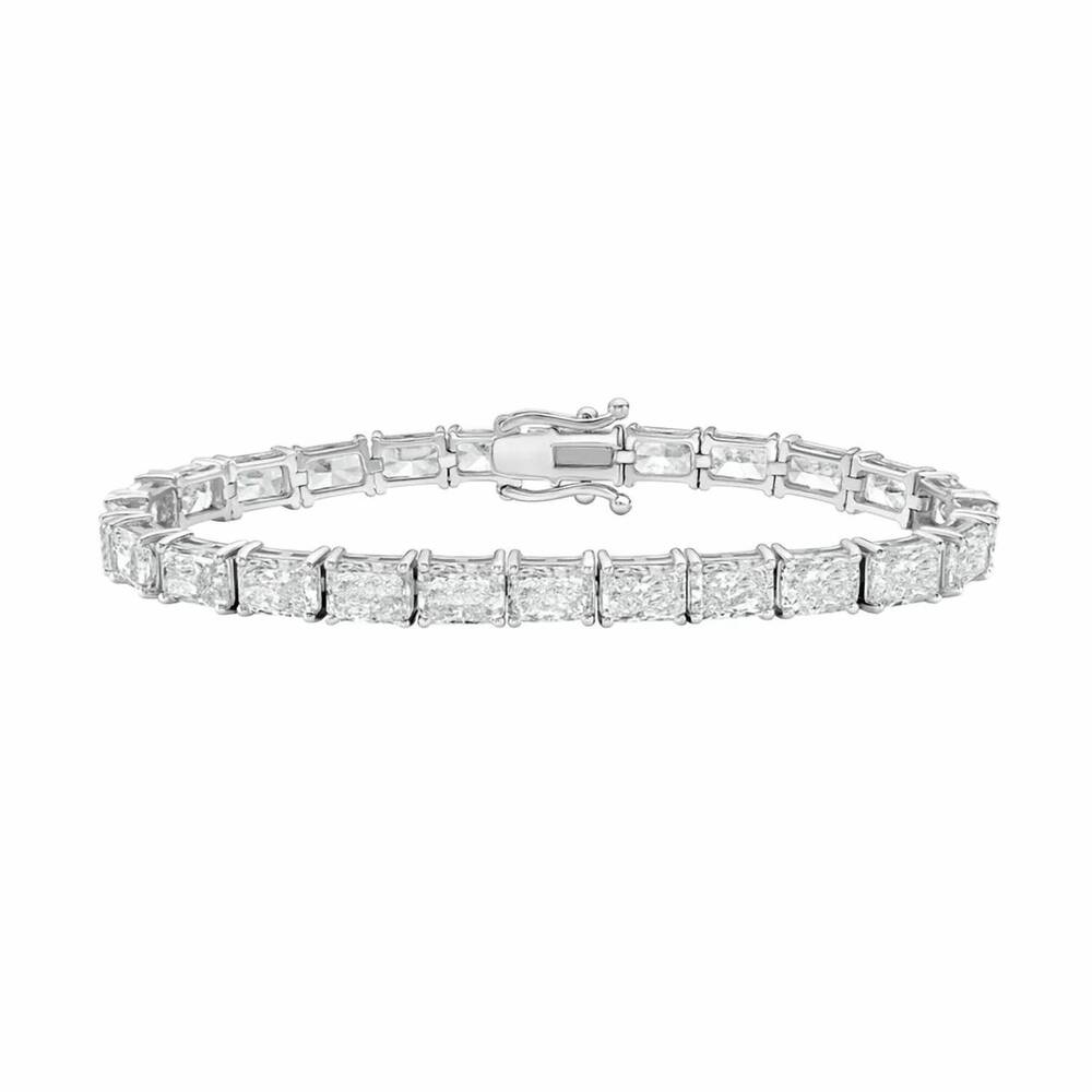 NEW DIANA M JEWELS women's radiant lab-grown diamond bracelet (48.00 ct) - signa